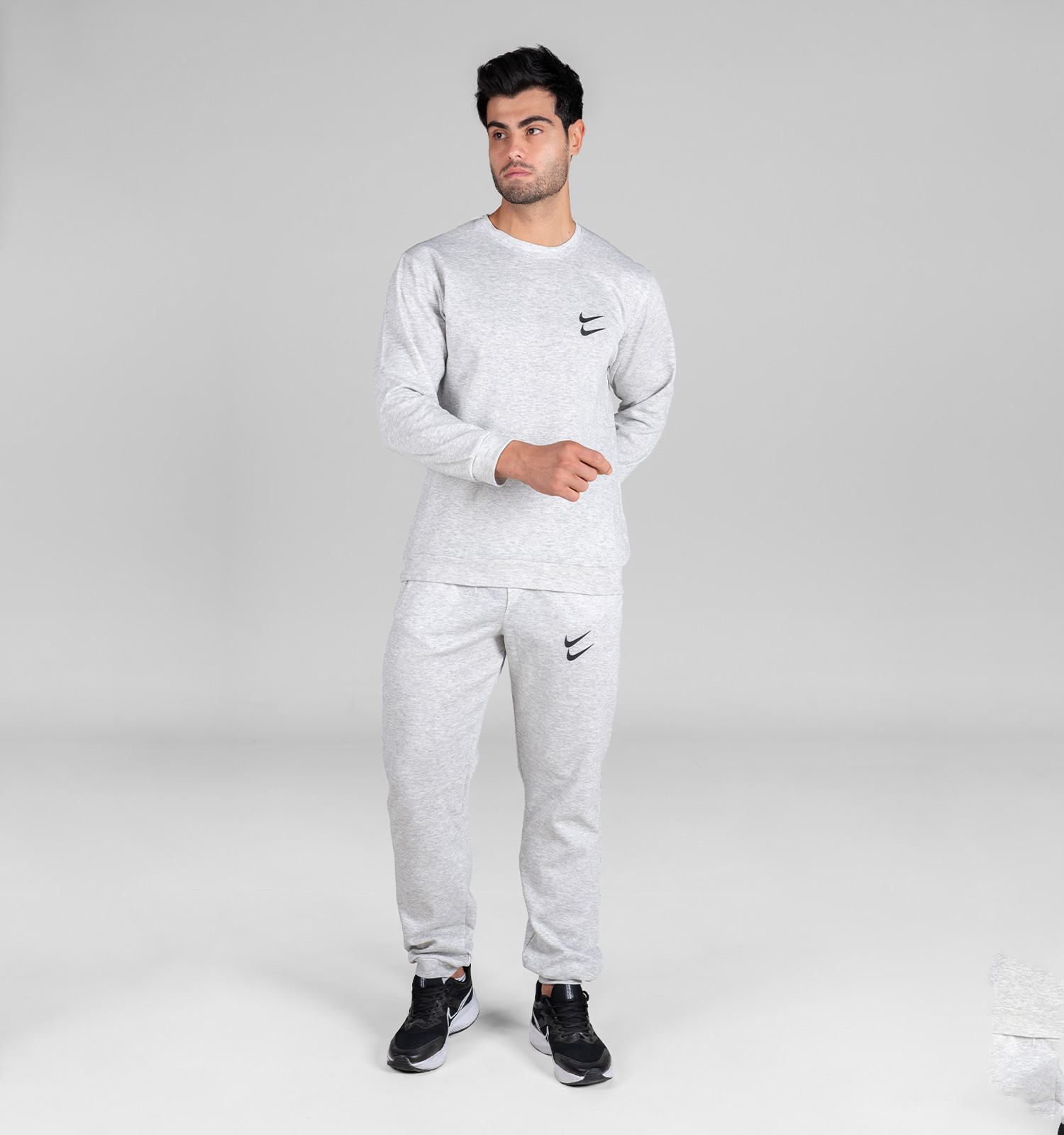 ست مردانه بلوز شلوار Nike ساده مدل 48616