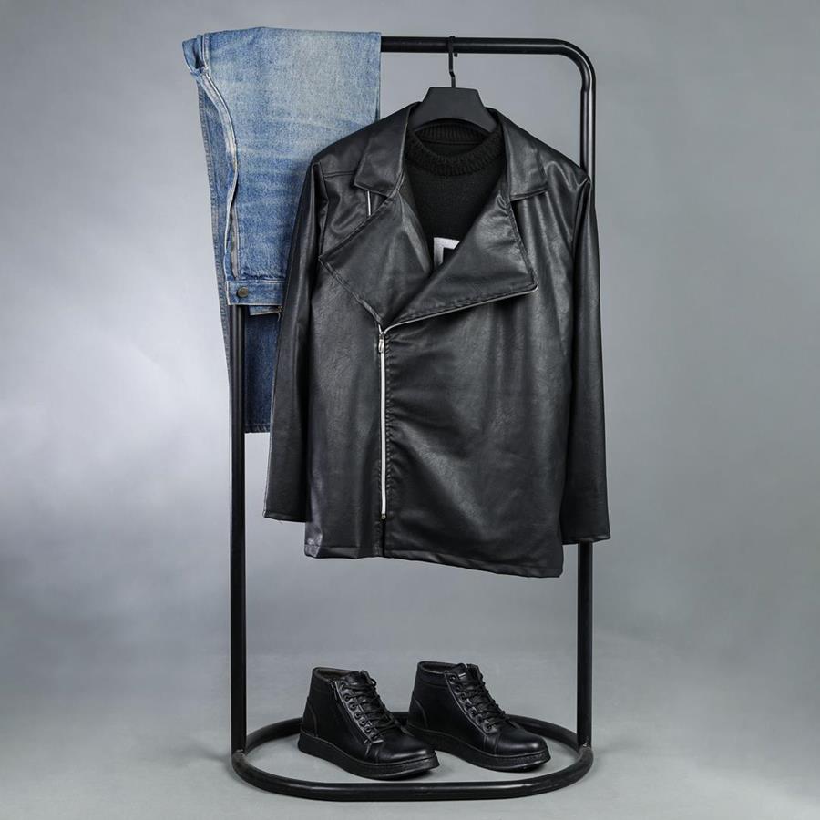 کاپشن چرم مردانه Coat_Collar مدل 3704