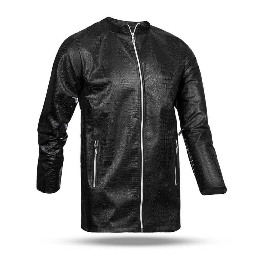 کاپشن چرم مردانه Snake_Skin مدل 3705
