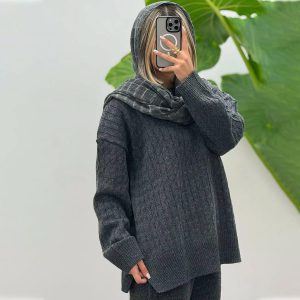 ست بافت بلوز شلوار زنانه Gloria_Ch مدل 3722