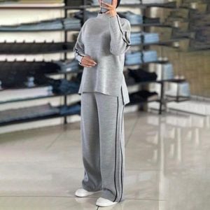 ست بافت بلوز شلوار زنانه Diyana_Gery مدل 3735