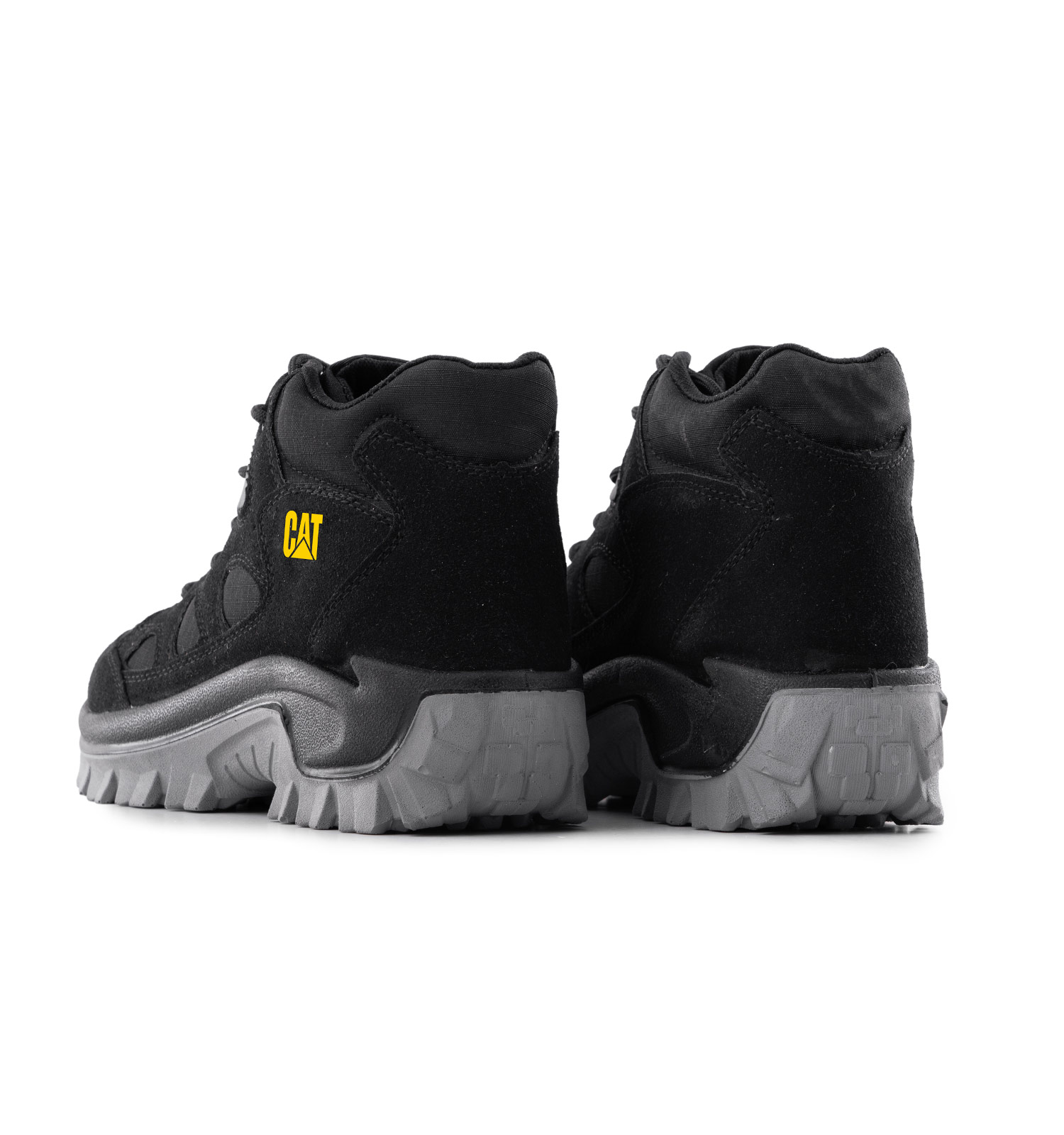 کفش ساقدار مردانه Cat مشکی بنددار مدل 48821