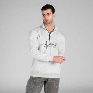 بلوز دورس نیم زیپ مردانه طرحدار مدل 48946