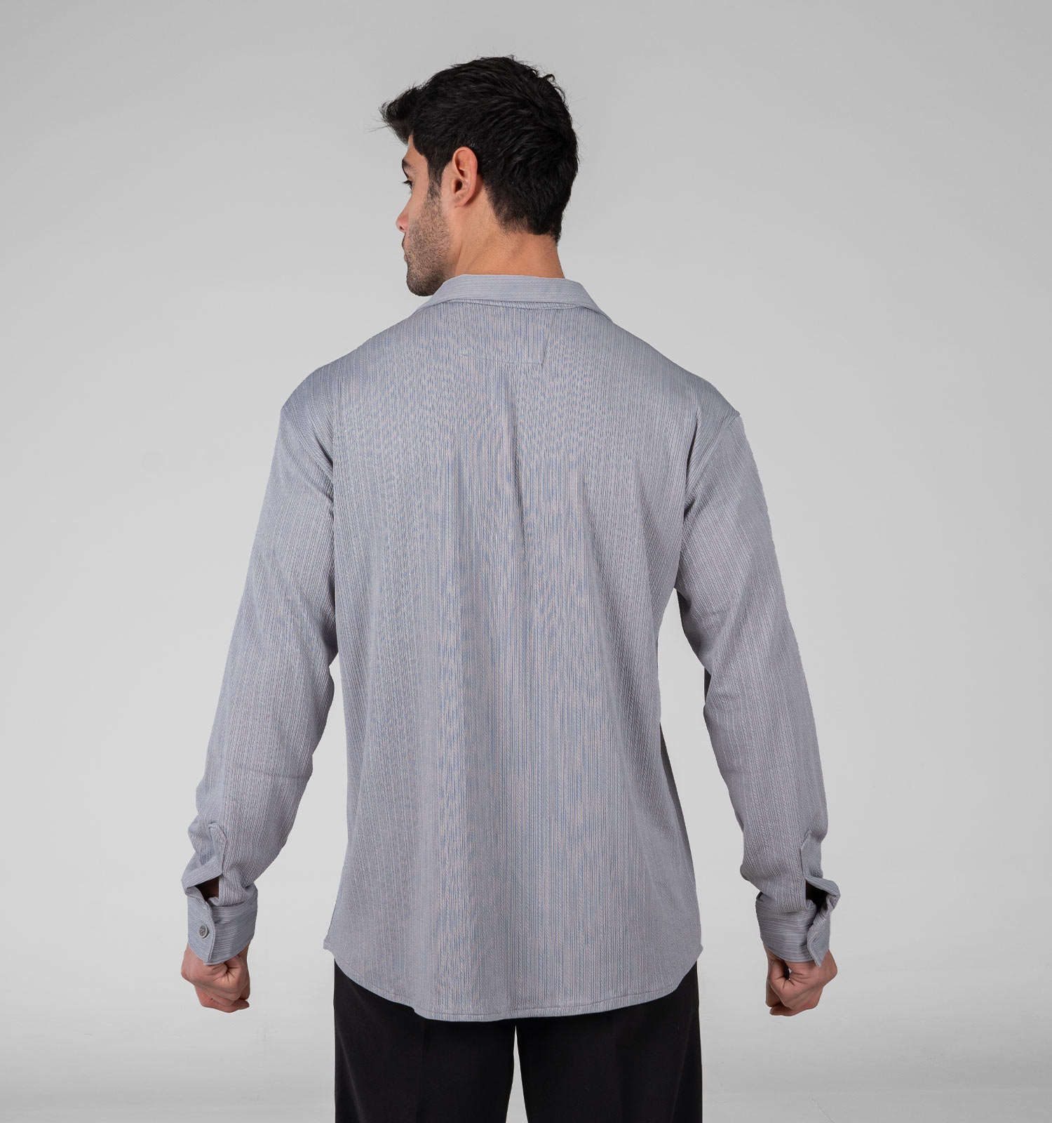 پیراهن مراکشی مردانه آستین بلند راه راه مدل 48800