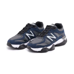 کفش اسپرت New Balance مردانه سرمه ای بند دار مدل 48684