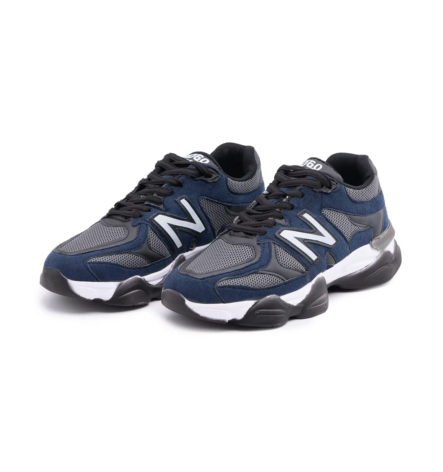 کفش اسپرت New Balance مردانه سرمه ای بند دار مدل 48684