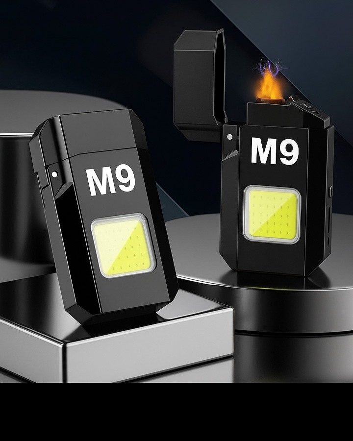 فندک شارژی چراغدار  M9 کد 6441