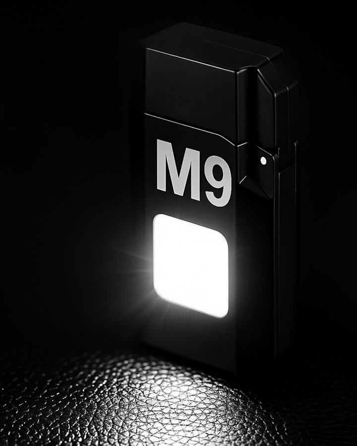 فندک شارژی چراغدار  M9 کد 6441