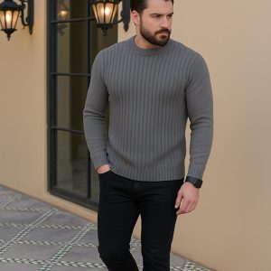 بافت مردانه مدل Maran زغالی کد 6440