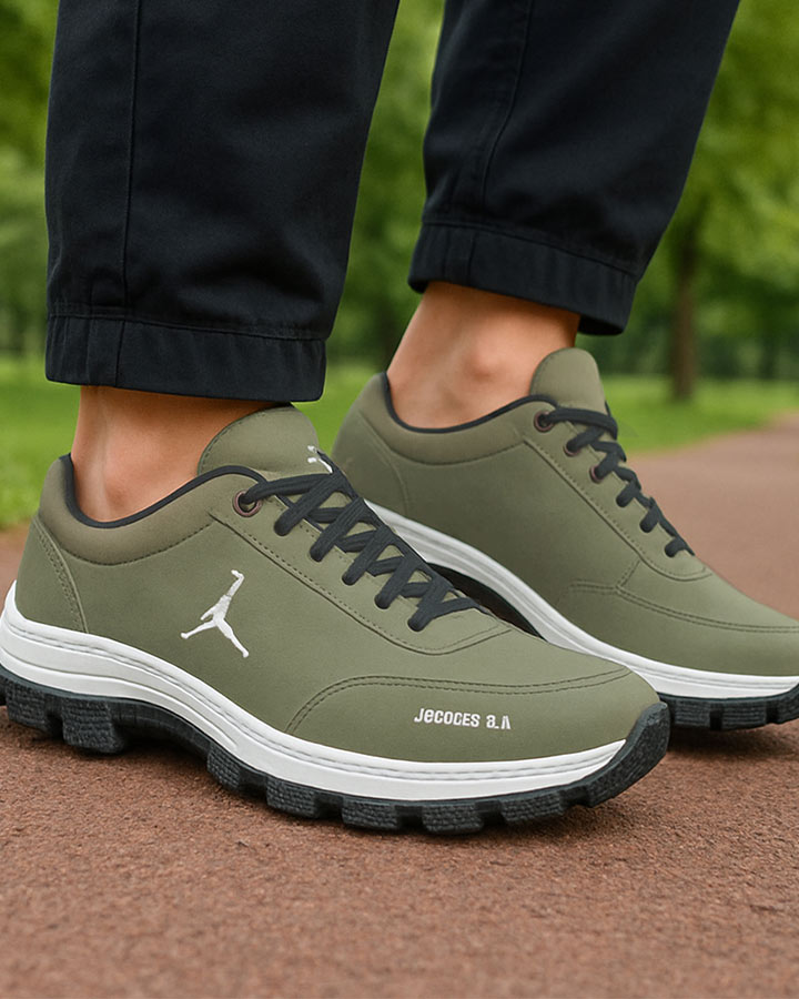 کفش مردانه jordan مدل Air 23 زیتونی کد6444