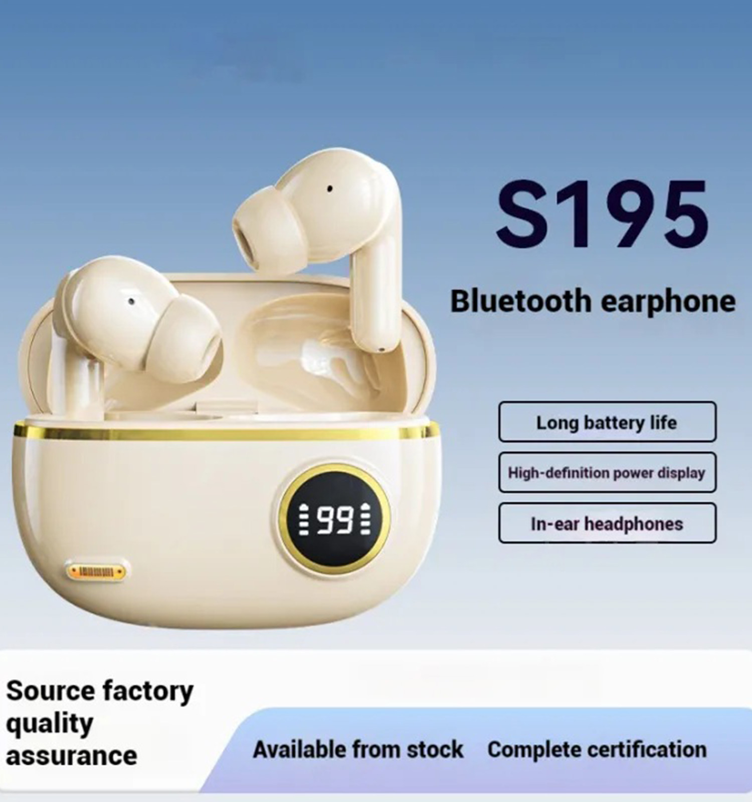 هندزفری بلوتوثی S 195 مدل 48834