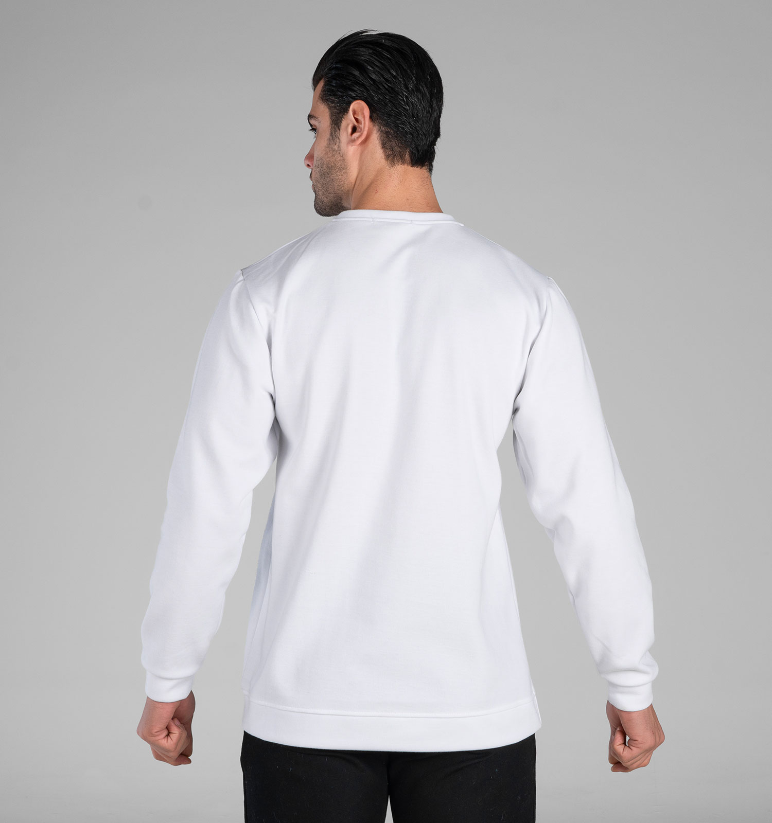 بلوز دورس مردانه یقه گرد سفید طرحدار Nike مدل 49026