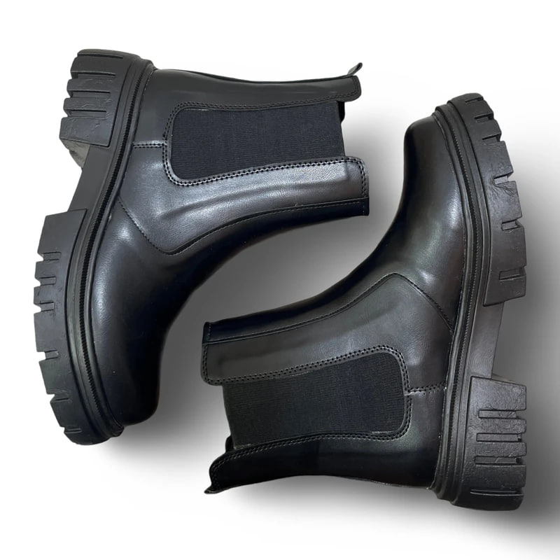 نیم بوت زنانه چلسی دوطرف کش مشکی