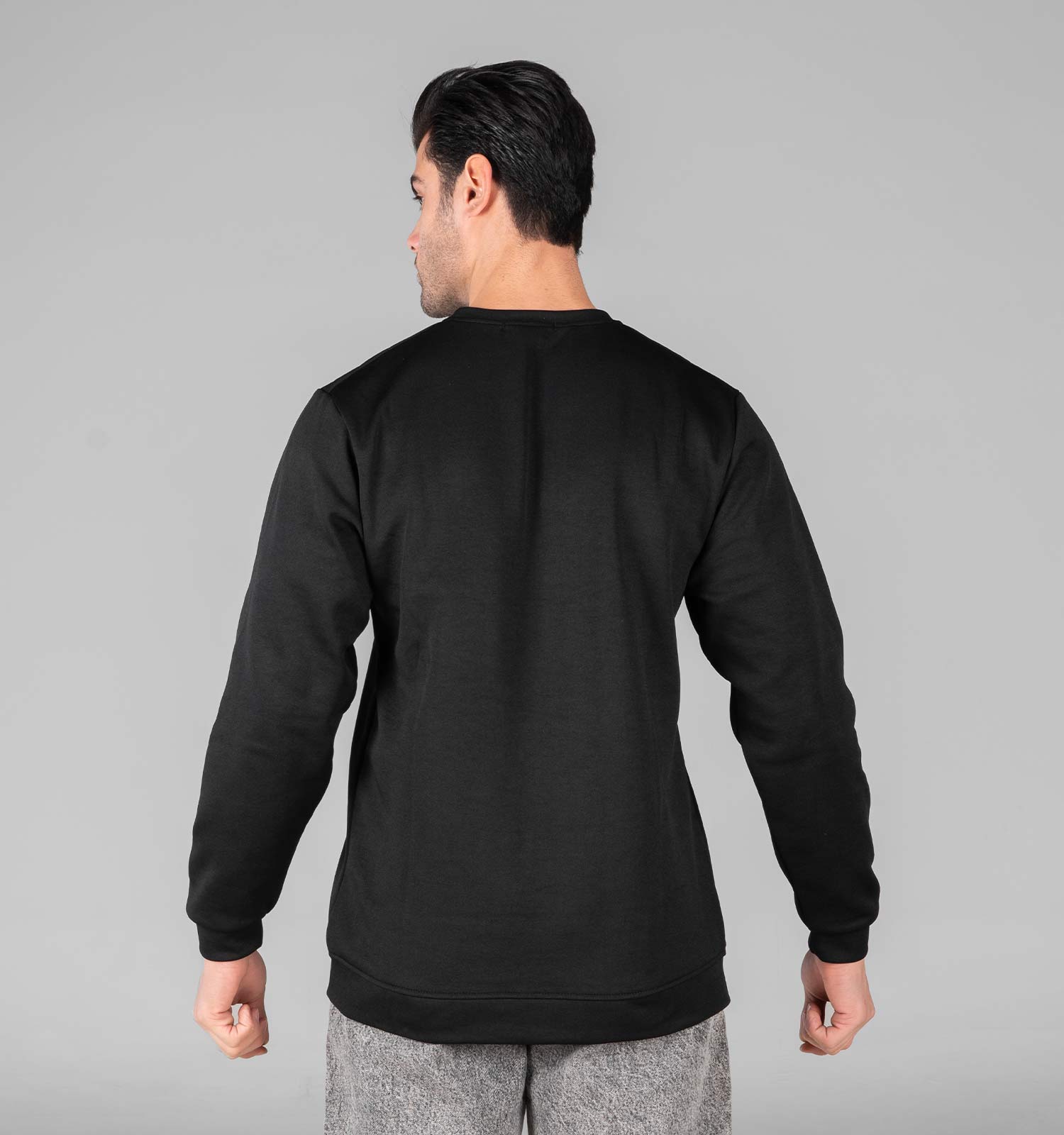 بلوز دورس مردانه یقه گرد مشکی طرحدار Balenciaga مدل 49000