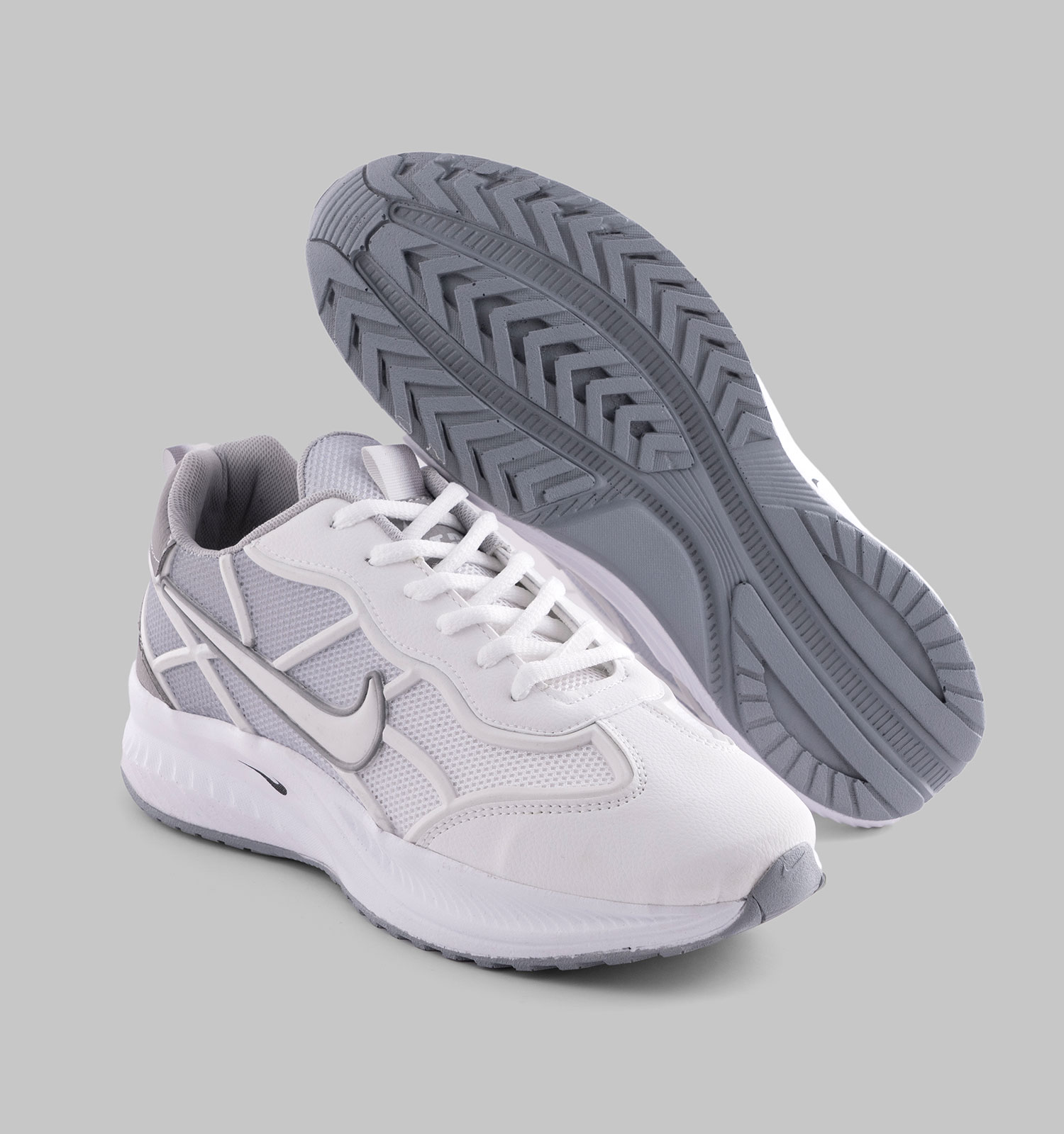 کفش اسپرت Nike مردانه سفید بندی مدل 48810