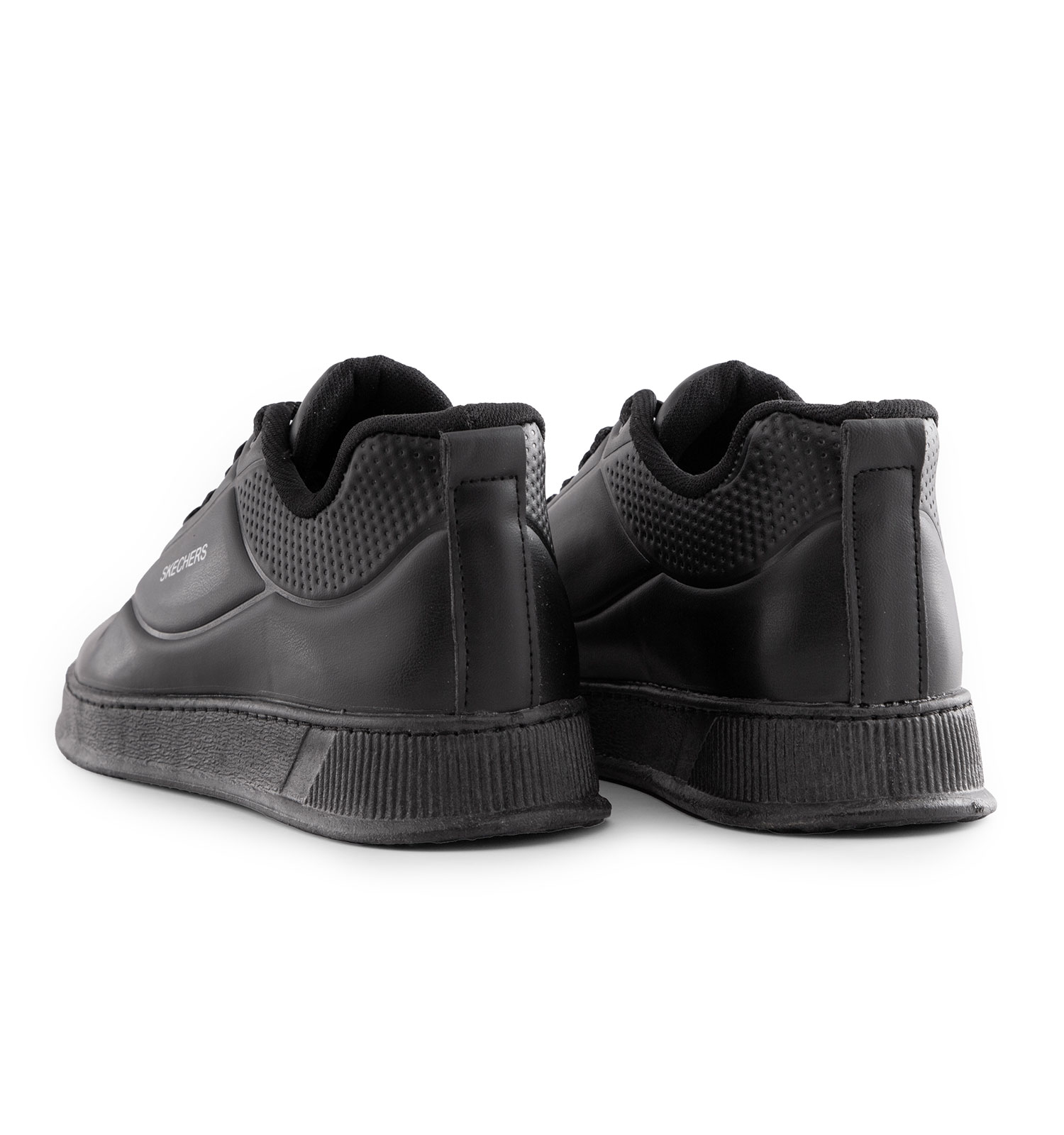 کفش روزمره مردانه Skechers چرم مصنوعی بنددار مشکی مدل 48784