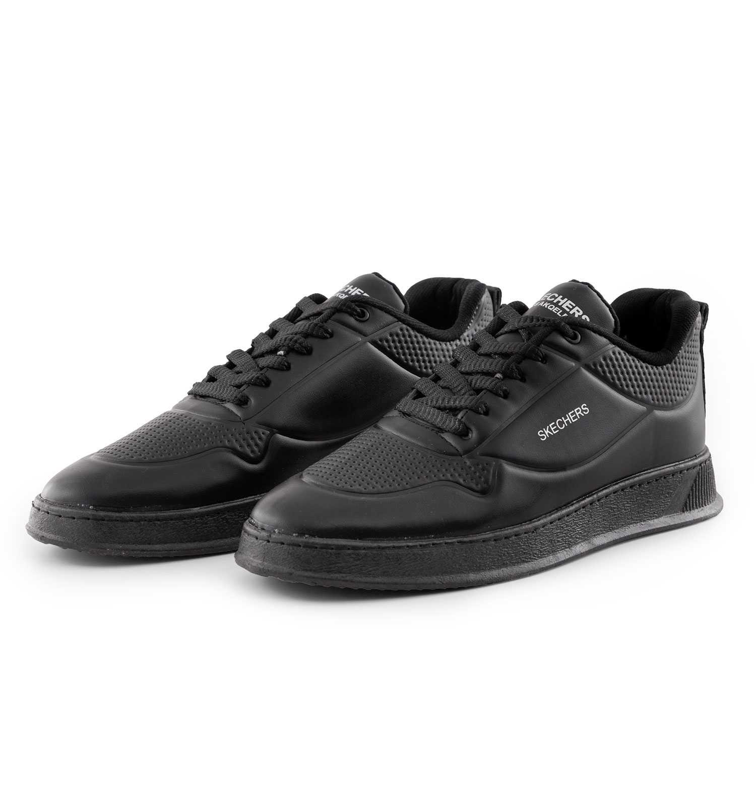 کفش روزمره مردانه Skechers چرم مصنوعی بنددار مشکی مدل 48784