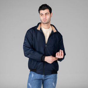 کاپشن مموری مردانه سرمه ای مدل 48992