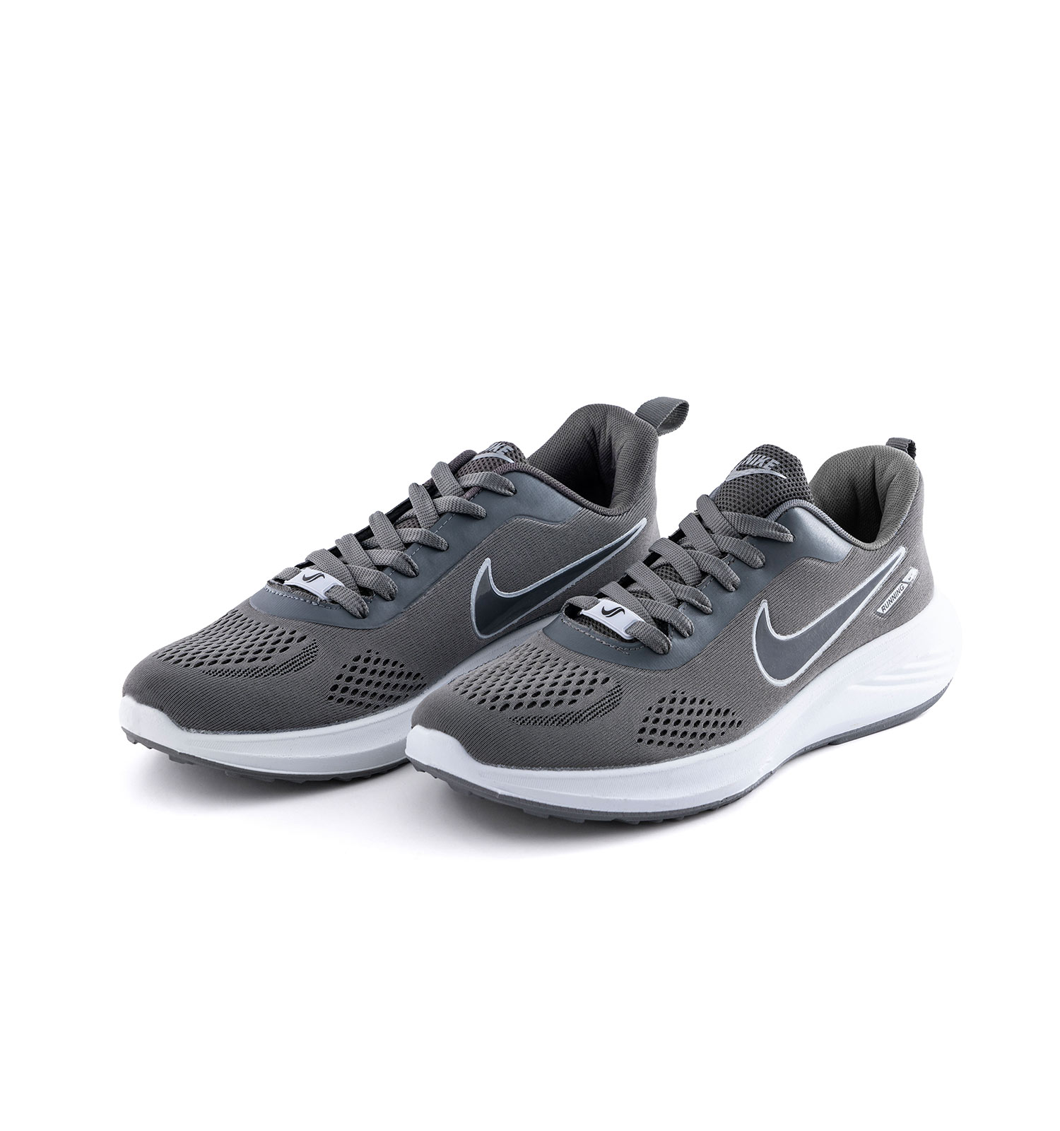 کفش اسپرت رانینگ Nike مردانه طوسی بندی مدل 48815