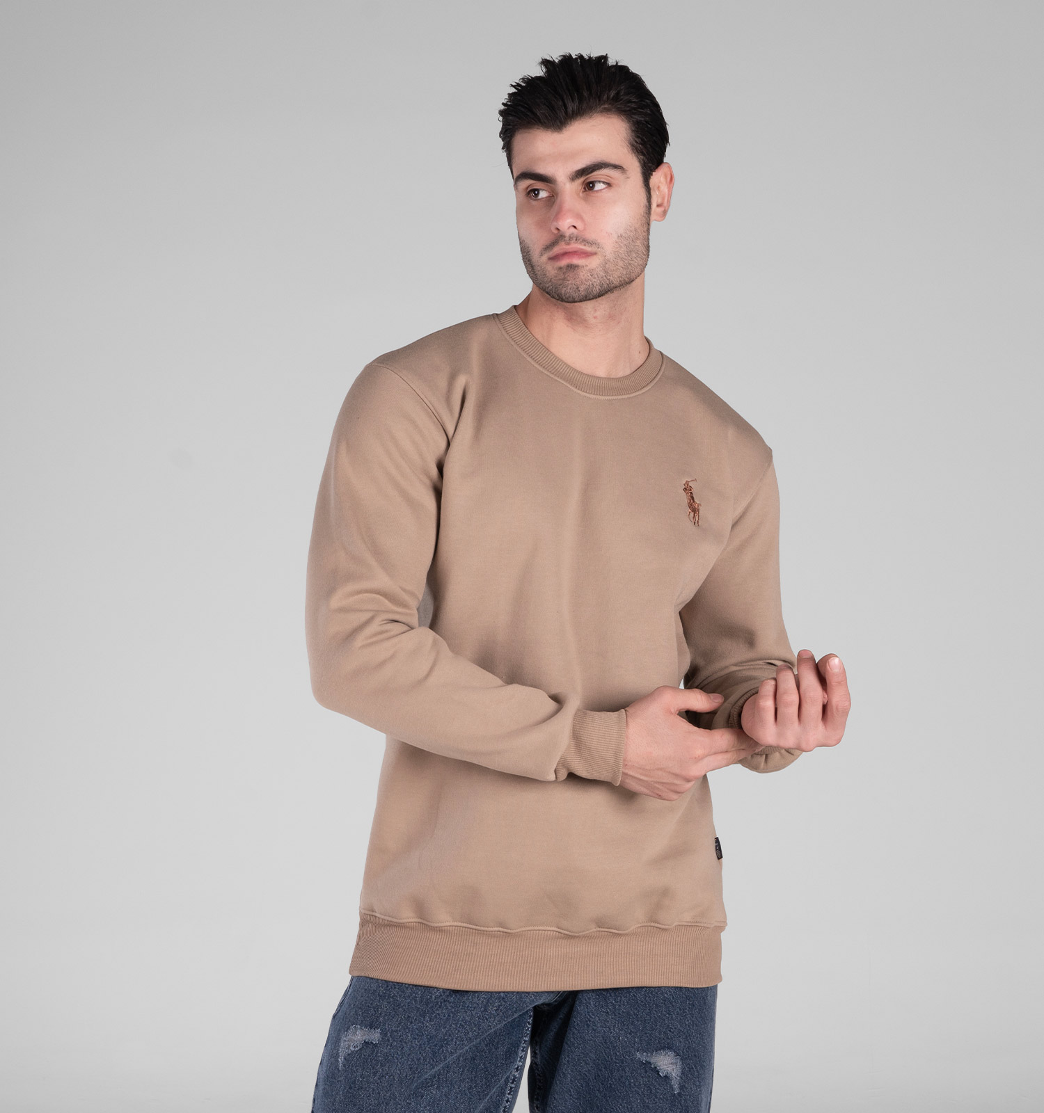 بلوز دورس مردانه یقه گرد ساده Polo مدل 48961