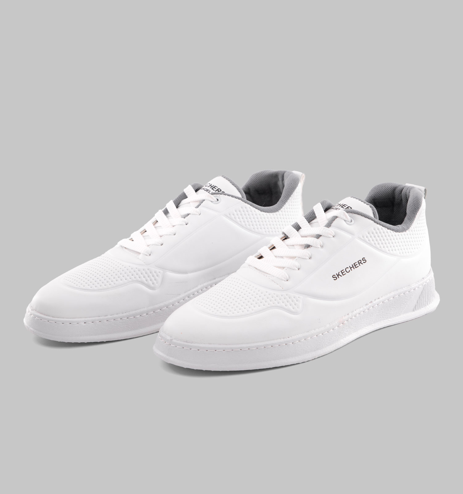 کفش روزمره مردانه Skechers چرم مصنوعی بنددار سفید مدل 48785