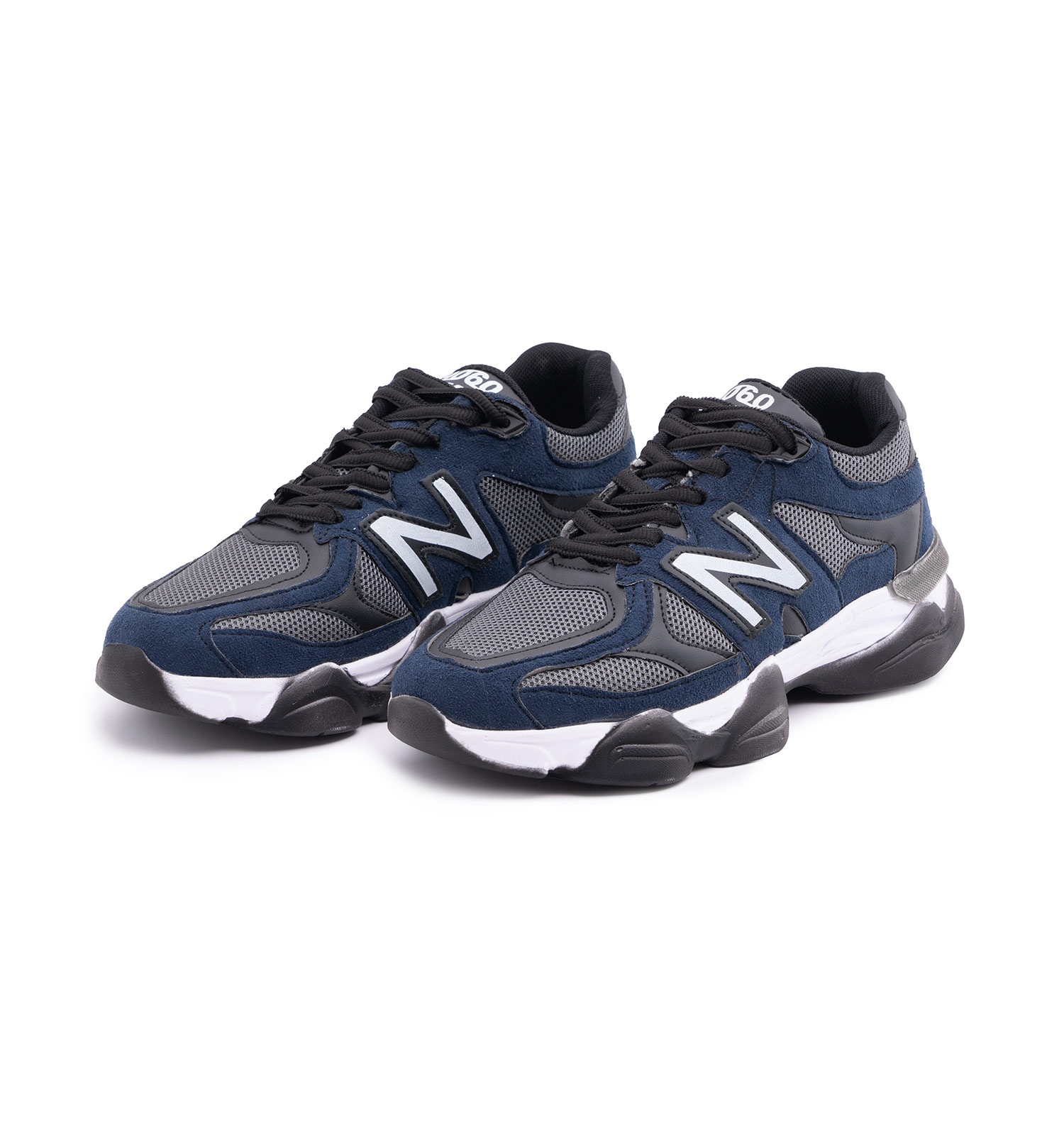 کفش اسپرت New Balance مردانه سرمه ای بند دار مدل 48684