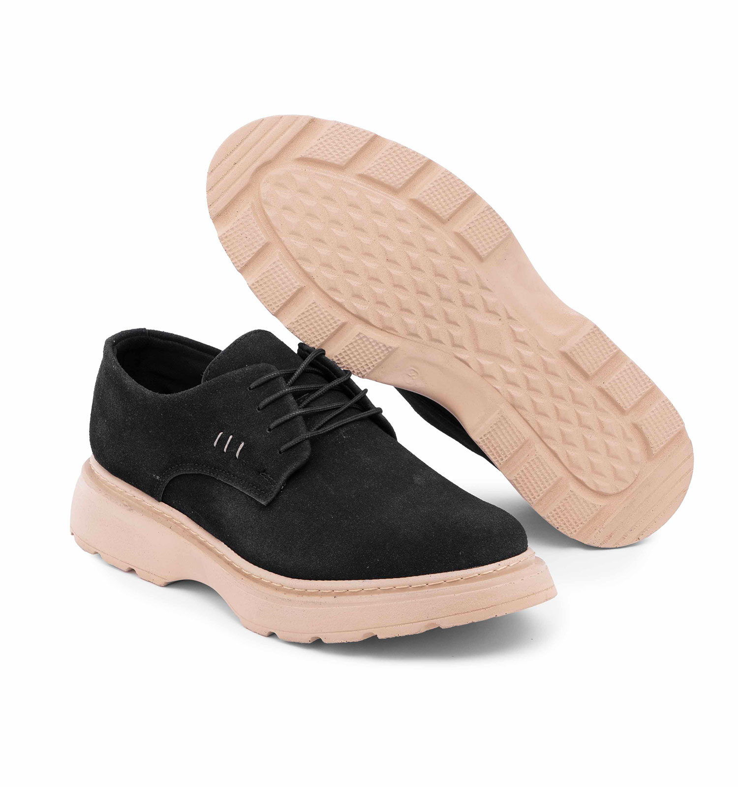 کفش رسمی مردانه نبوک مشکی مدل 48917