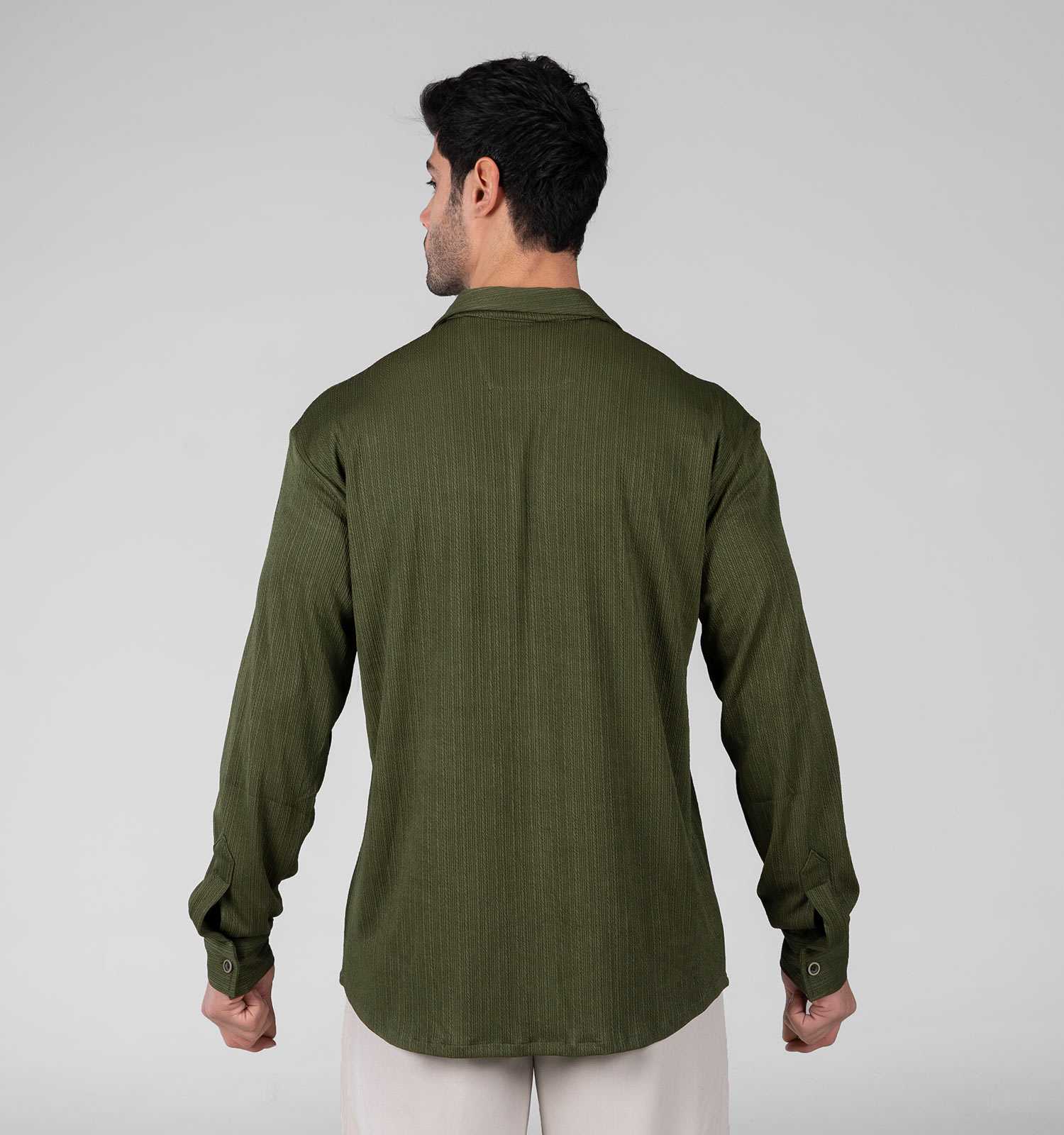 پیراهن مراکشی مردانه آستین بلند راه راه مدل 48797