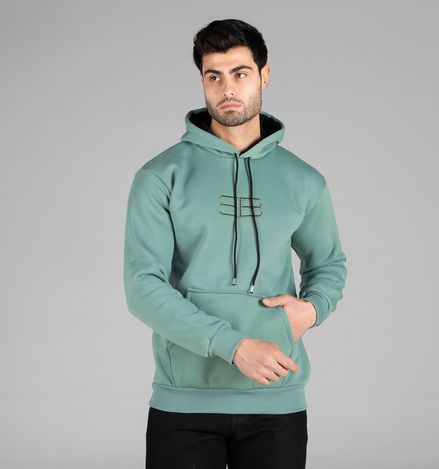 هودی مردانه کلاهدار طرحدار Balenciaga مدل 48903