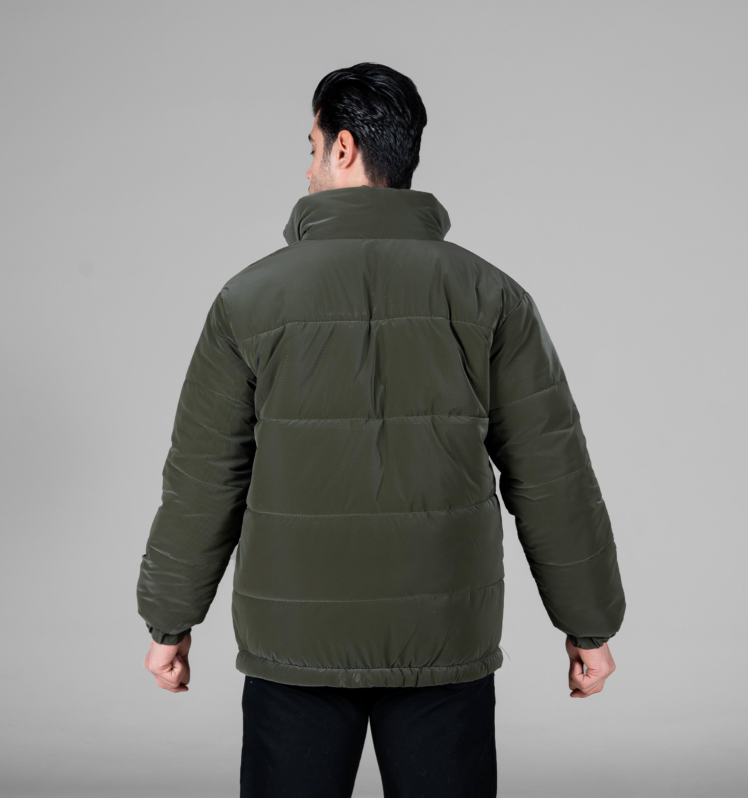 کاپشن اسپرت سیلیکونی مردانه بادی سبز Bottega مدل 49054