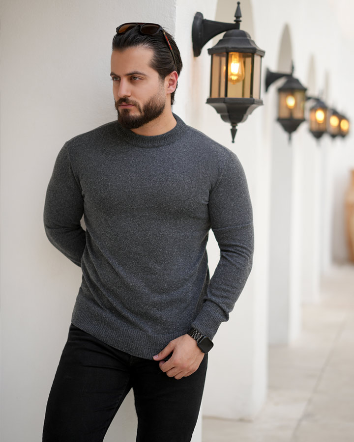 بافت مردانه مدل slaniek زغالی کد6416