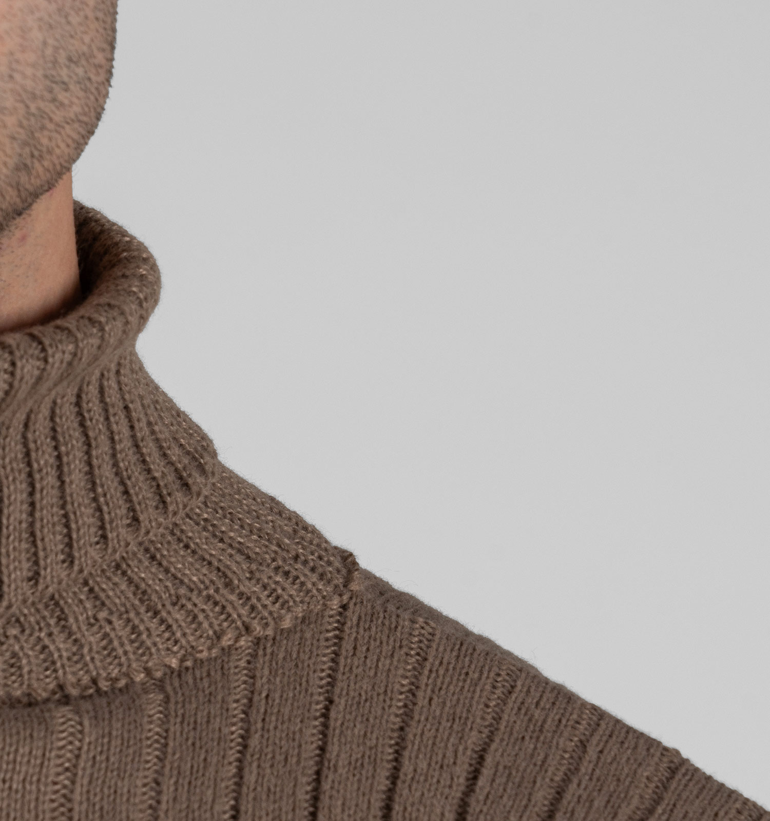 بافت مردانه یقه اسکی فری سایز راه راه مدل 49116