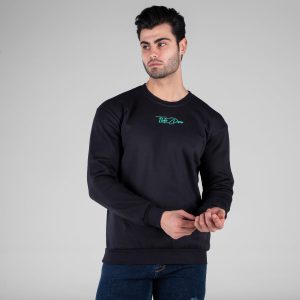 بلوز دورس مردانه یقه گرد طوسی طرحدار مدل 49194