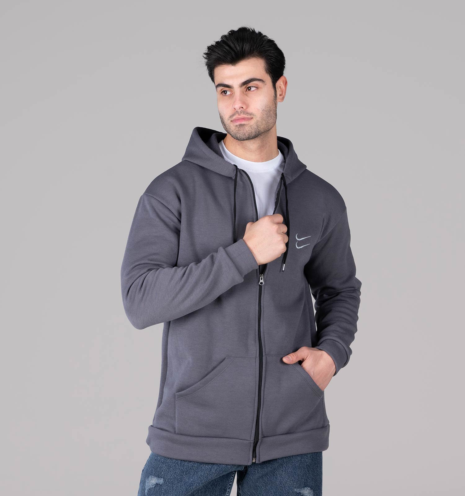 هودی مردانه کلاهدار ساده Nike مدل 48985