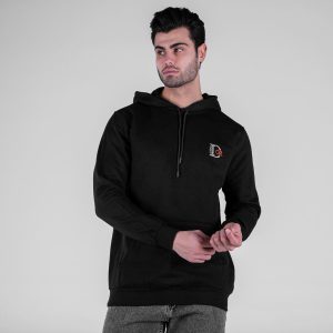 هودی مردانه کلاهدار مشکی طرحدار Dior مدل 49184