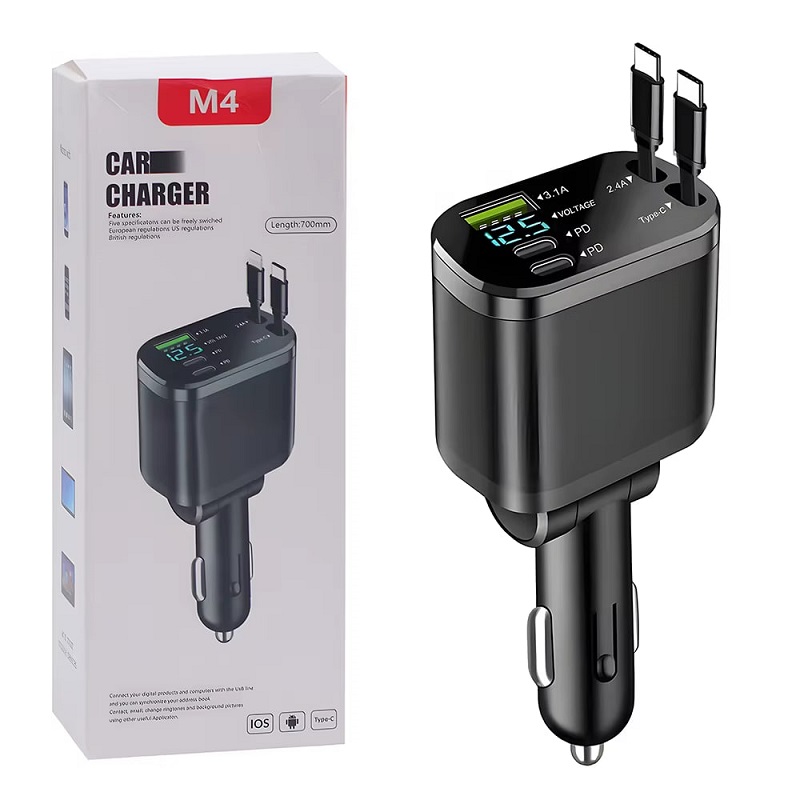 شارژر فندکی چندکاره 5in1 M4 مشکی