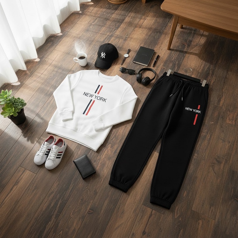 ست مردانه دورس شلوار new york چند رنگ