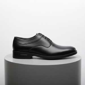 کفش رسمی بندی مردانه مدل sahand مشکی