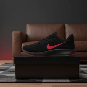 کفش ورزشی مردانه Nike مدل Tigo زیره قرمز مشکی