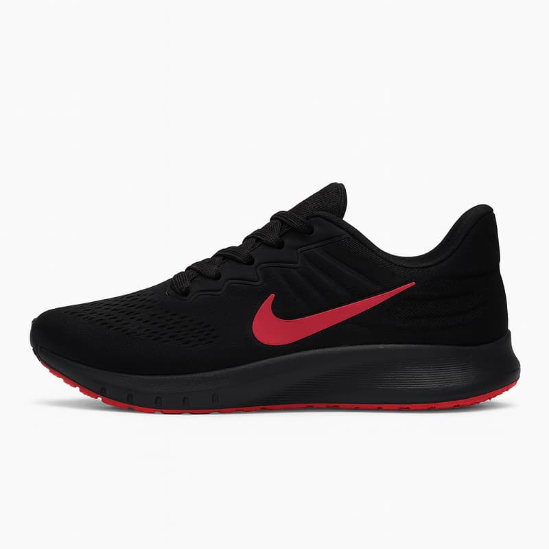 کفش ورزشی مردانه Nike مدل Tigo زیره قرمز مشکی
