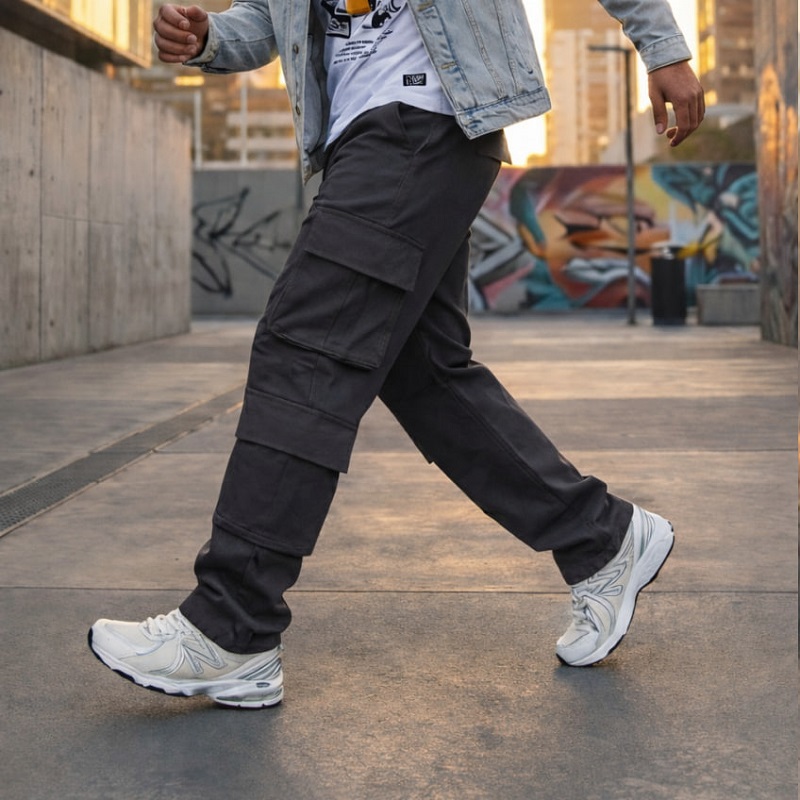 شلوار بنگال کارگو مردانه مدل HAMED طوسی