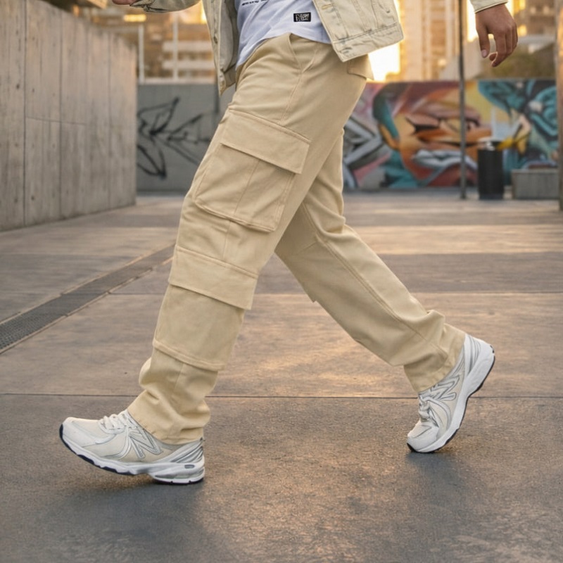 شلوار بنگال کارگو مردانه مدل HAMED کرم