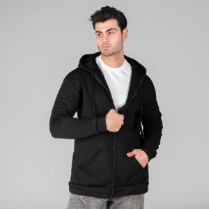 هودی مردانه کلاهدار مشکی ساده Nike مدل 48983