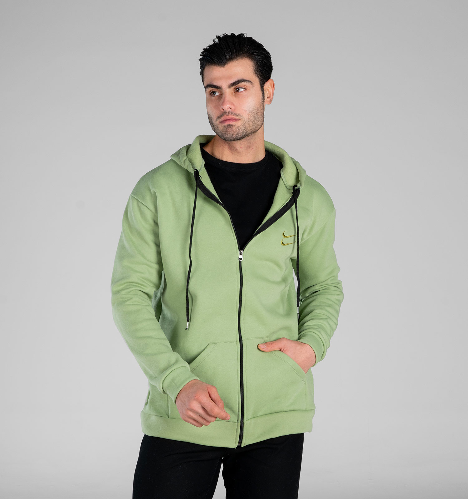 هودی مردانه کلاهدار ساده Nike مدل 48984