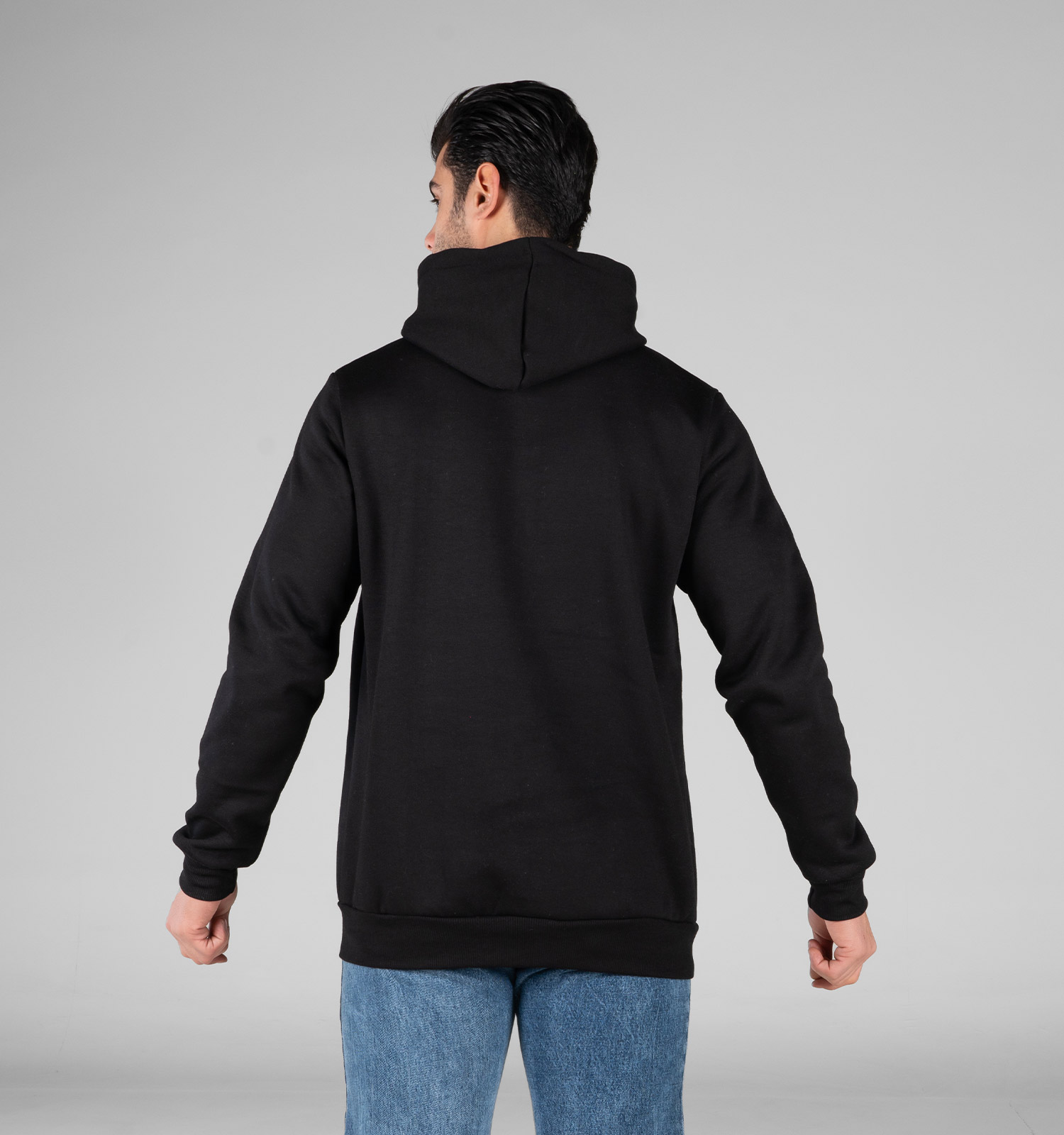 هودی مردانه کلاهدار مشکی طرحدار Nike مدل 49080