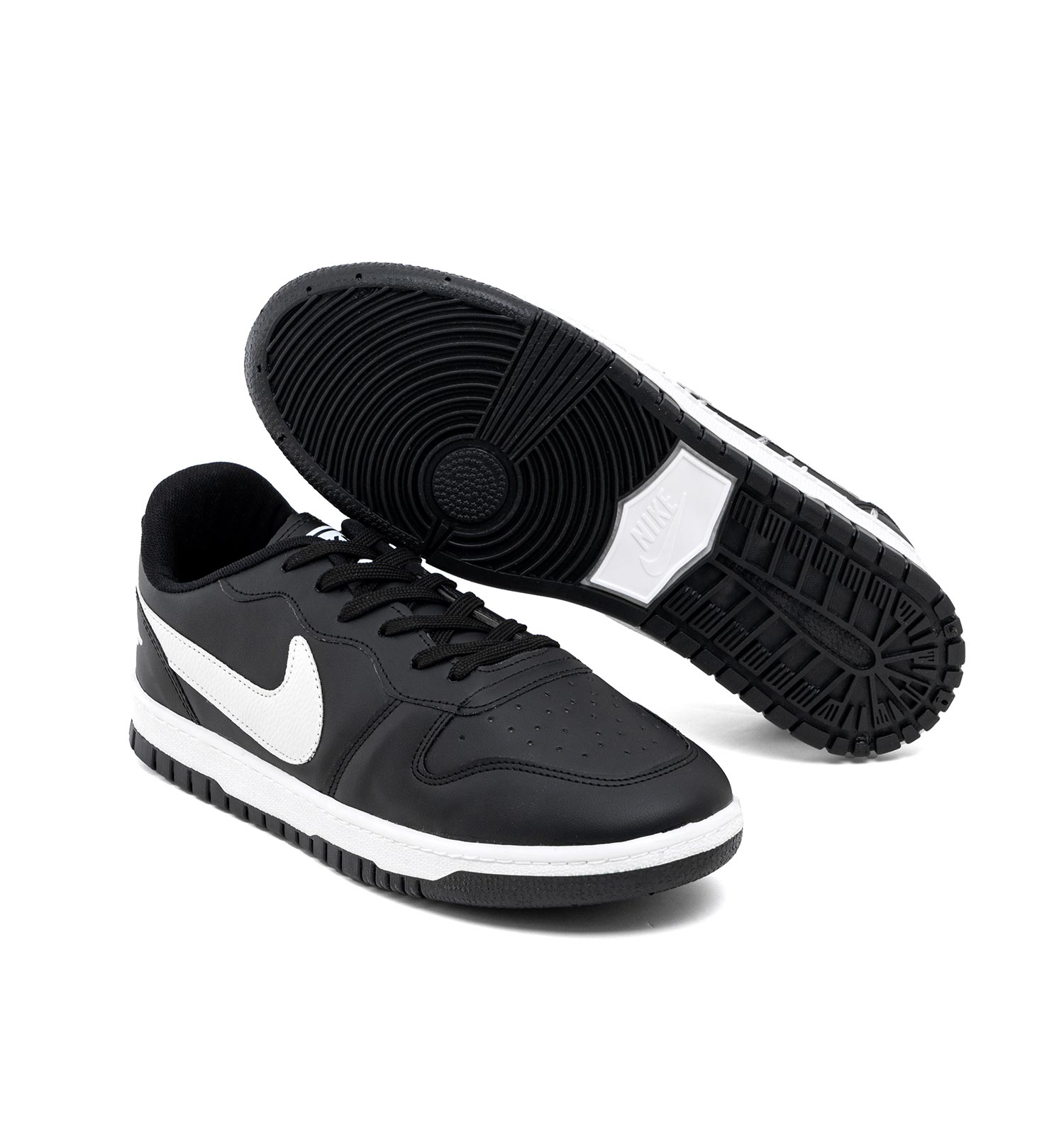 کفش روزمره مردانه Nike چرم مصنوعی مشکی بنددار مدل 49135