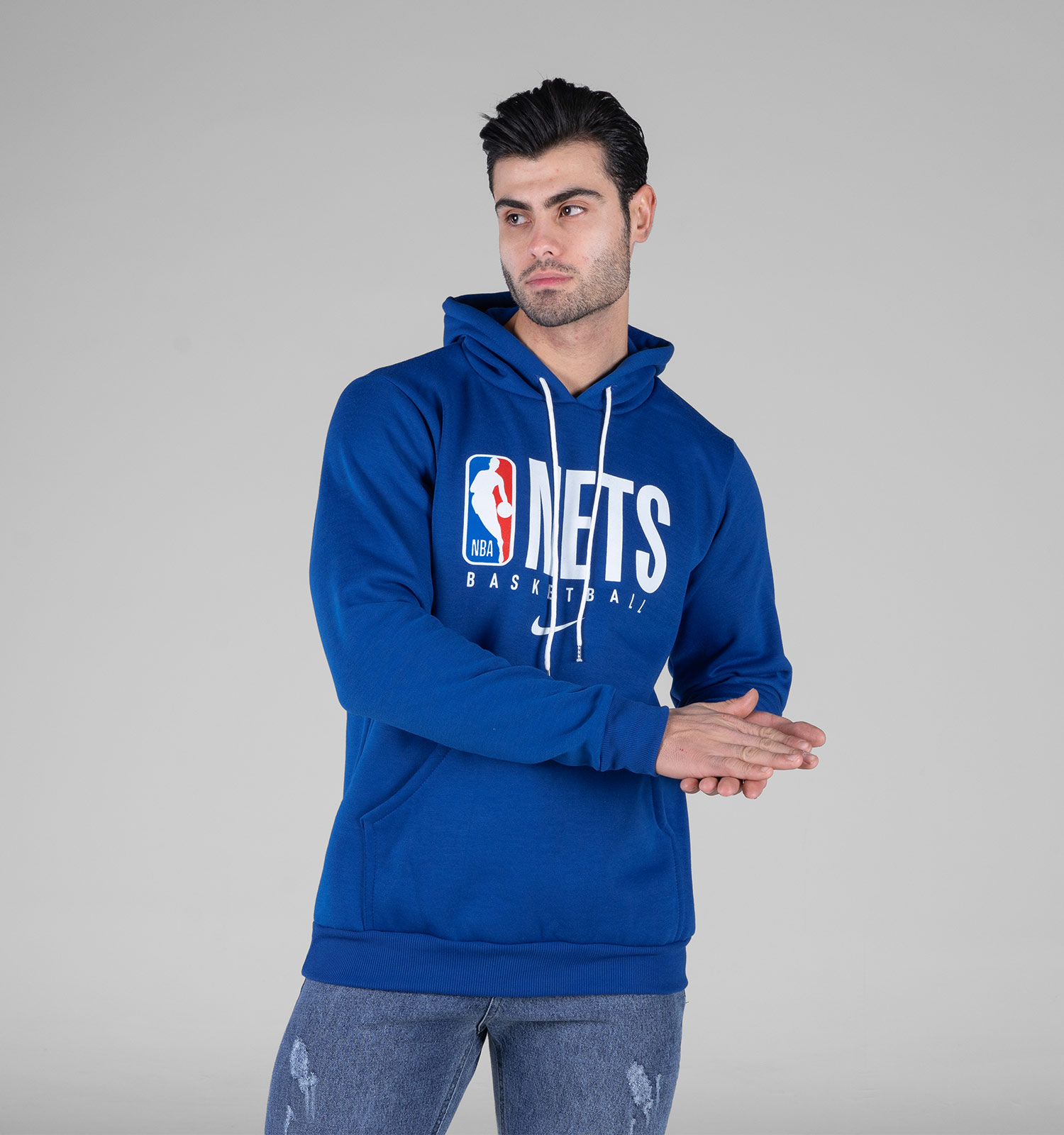 هودی مردانه کلاهدار طرحدار Nike مدل 49081
