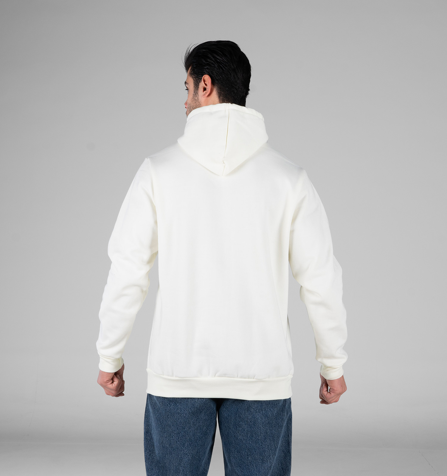 هودی مردانه کلاهدار سفید طرحدار Nike مدل 49082