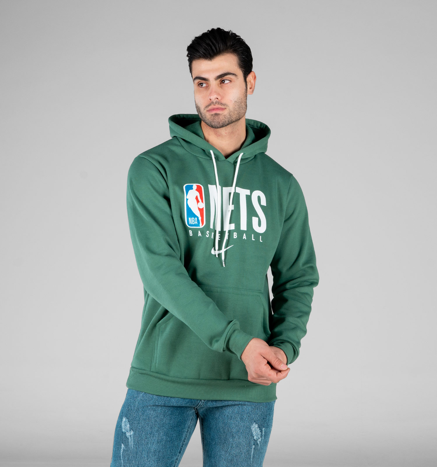 هودی مردانه کلاهدار طرحدار Nike مدل 49083
