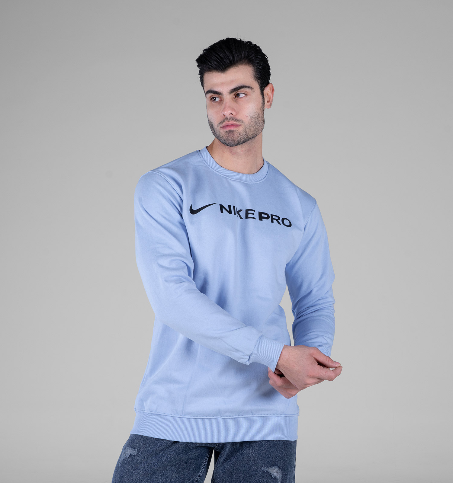 بلوز دورس مردانه یقه گرد طرحدار Nike مدل 49066